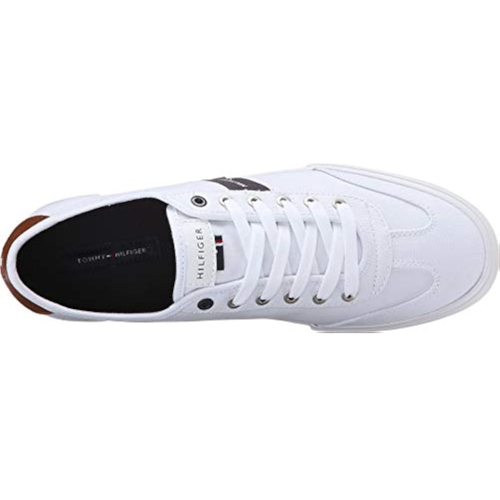 Tommy Hilfiger Men's White and Brown Sneakers 11.5 new in box
